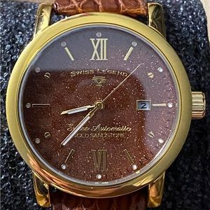NOS Swiss Legend President Swiss Made Automatic with extra strap and winder.